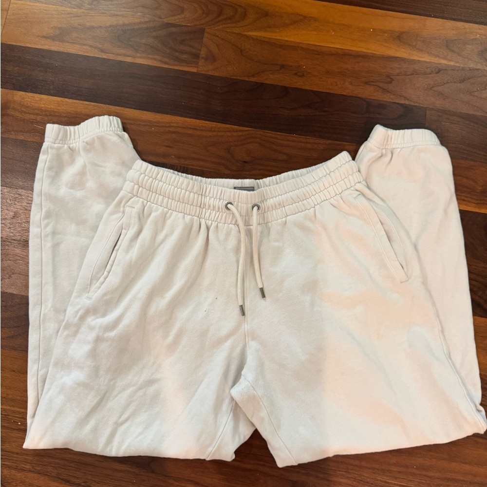 GAP Cream Jogger Pants